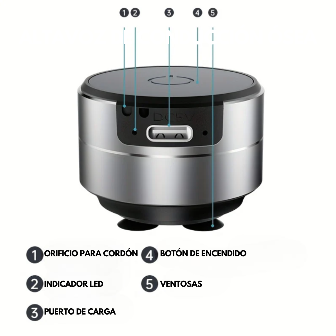 Mini Altavoz Bluetooth Adhesivo