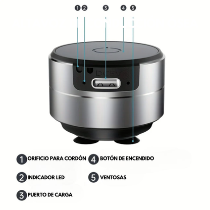 Mini Altavoz Bluetooth Adhesivo
